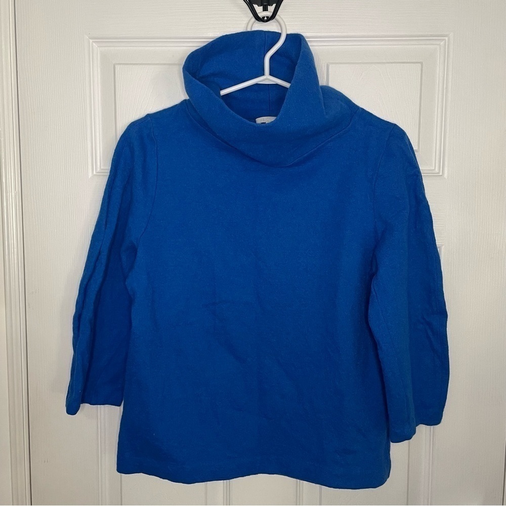 COS Wool Blue Turtleneck Sweater Extra Small
